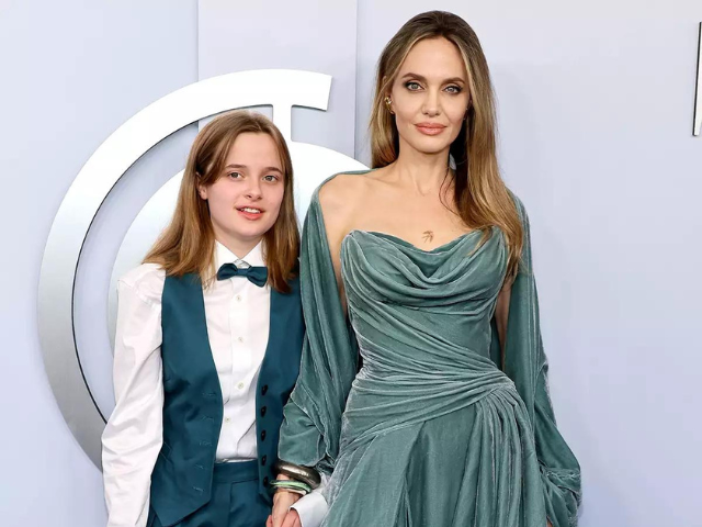angelina jolie and daughter vivienne at the 77th tony awards in new york city on june 16 2024 photo jamie mccarthy wireimage