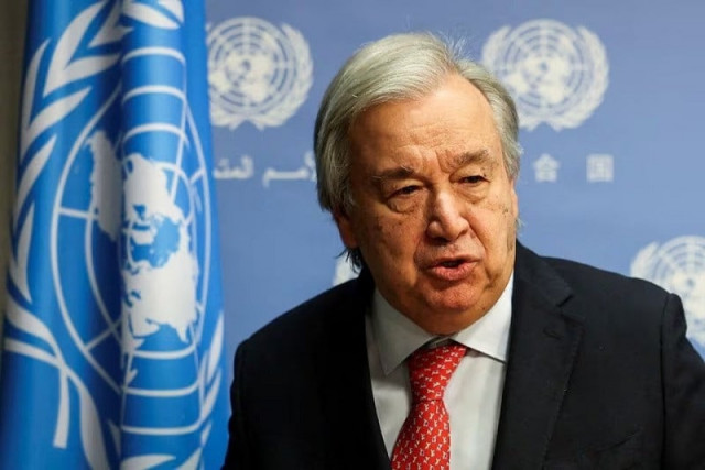 united nations secretary general antonio guterres at the united nations headquarters in new york city us november 6 2023 photo reuters united nations secretary general antonio guterres at the united nations headquarters in new york city us november 6 2023 photo reuters