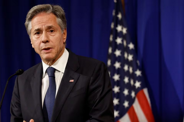 us secretary of state antony blinken at a press conference in tokyo japan november 8 2023 photo reuters