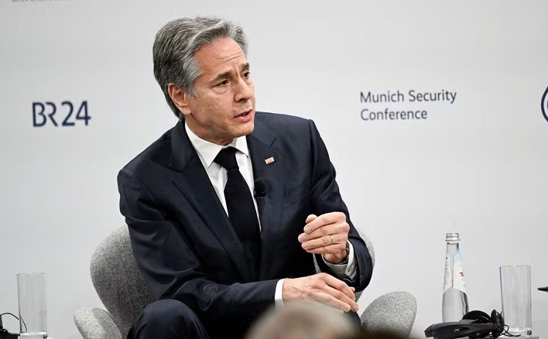 us secretary of state antony blinken takes part in a panel discussion at the msc in munich southern germany on february 17 2024 photo reuters