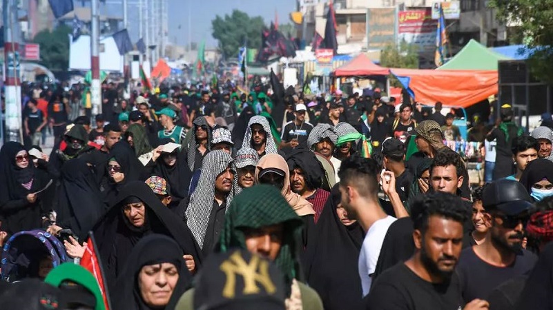 iraqi shia muslim pilgrims arrive in the holy city of karbala ahead of the arbaeen religious festival photo afp file