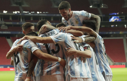 rodriguez gives argentina copa edge in win over uruguay