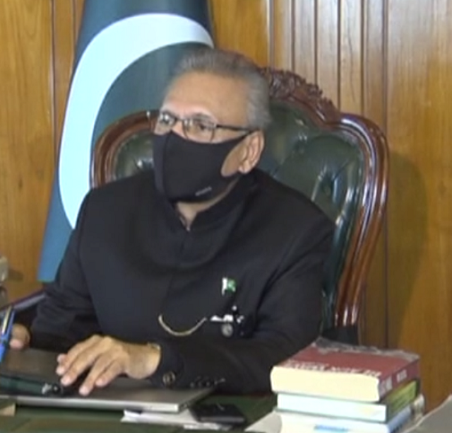 president arif alvi screengrab