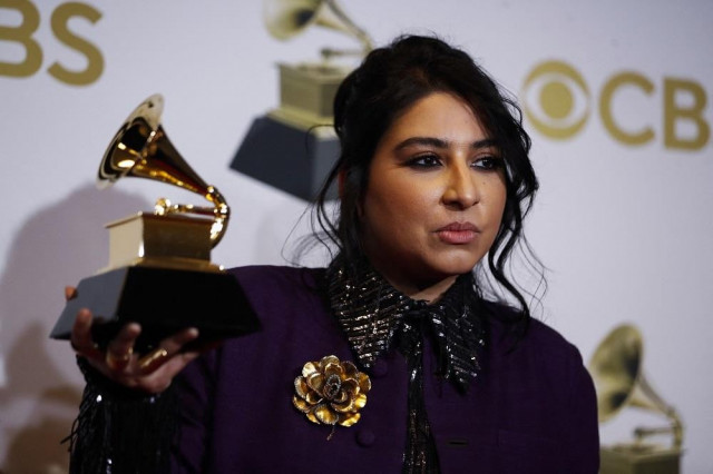 arooj aftab at the 64th annual grammy awards photo reuters
