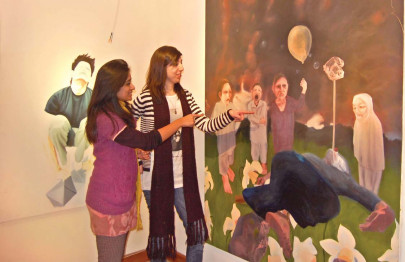 art exhibition sara portrays themes of fear and anguish art exhibition sara portrays themes of fear and anguish