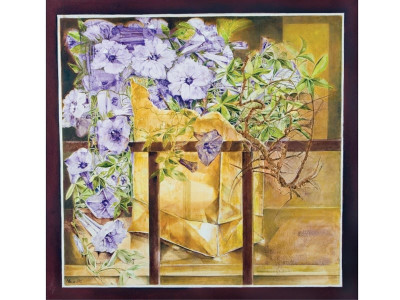 silent sermon artist has the history of her brush penned out