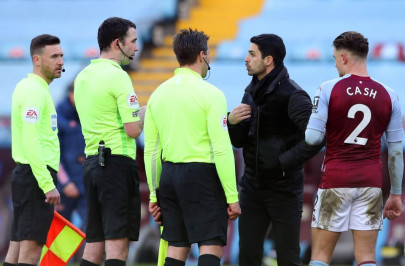 arsenal s arteta frustrated after better team lose at villa arsenal s arteta frustrated after better team lose at villa