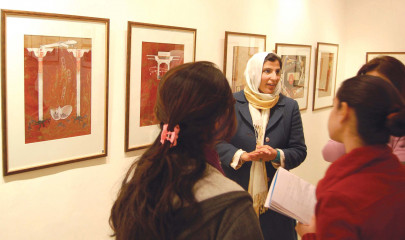 art exhibition feminism symbolism and political corruption