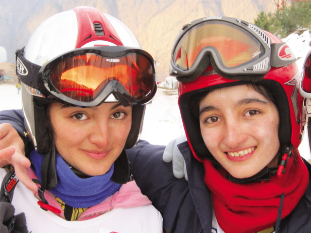 skiing sisters grab gold silver