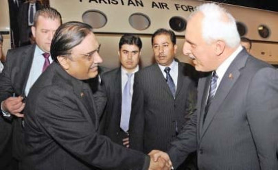 president zardari arrives in turkey