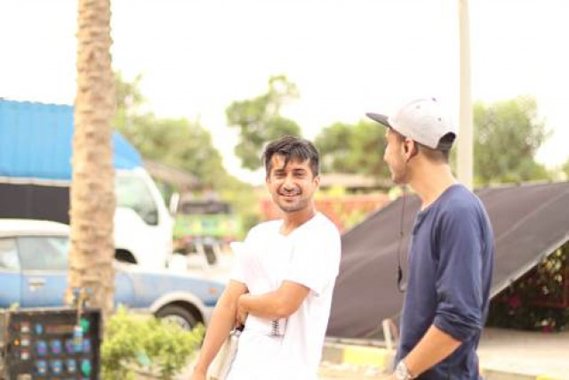 asim abbasi on the sets of churails photo supplied asim abbasi on the sets of churails photo supplied