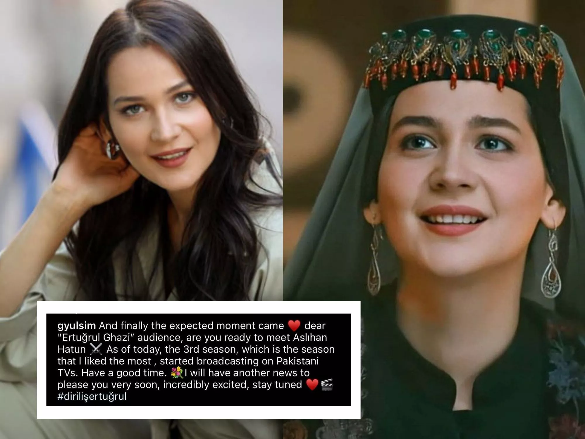 dirili ertu rul aslihan hatun to share good news for pakistani fans dirili ertu rul aslihan hatun to share good news for pakistani fans