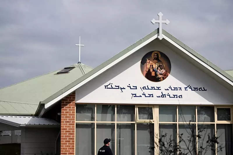 police investigate at the assyrian christ the good shepherd church after a knife attack in wakeley in sydney australia april 16 2024 photo reuters police investigate at the assyrian christ the good shepherd church after a knife attack in wakeley in sydney australia april 16 2024 photo reuters