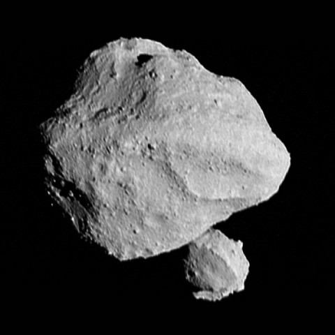image shows the moonrise of the satellite as it emerges from behind asteroid dinkinesh as seen by the l lorri photo wikimedia commons image shows the moonrise of the satellite as it emerges from behind asteroid dinkinesh as seen by the l lorri photo wikimedia commons