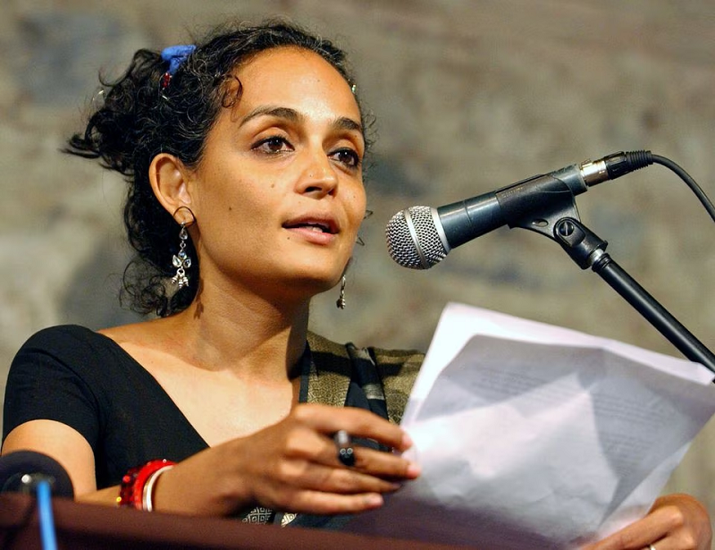 author roy makes her opening speech as the spokesperson of the jury during the istanbul session of the world tribunal on iraq photo reuters