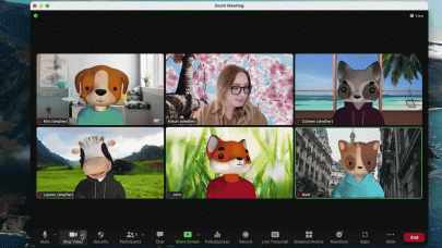 zoom s new avatars let you hold meetings as a cute animal