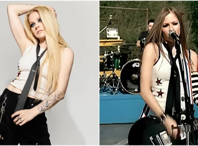 avril lavigne rocks complicated outfit 22 years later teases new announcement