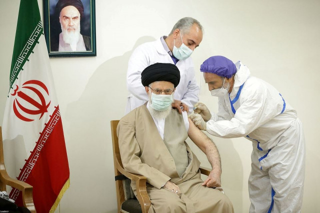 iran s supreme leader ayatollah ali khamenei receives his first dose of the coviran barakat vaccine developed by a state affiliated conglomerate in tehran iran june 25 2021 photo reuters iran s supreme leader ayatollah ali khamenei receives his first dose of the coviran barakat vaccine developed by a state affiliated conglomerate in tehran iran june 25 2021 photo reuters