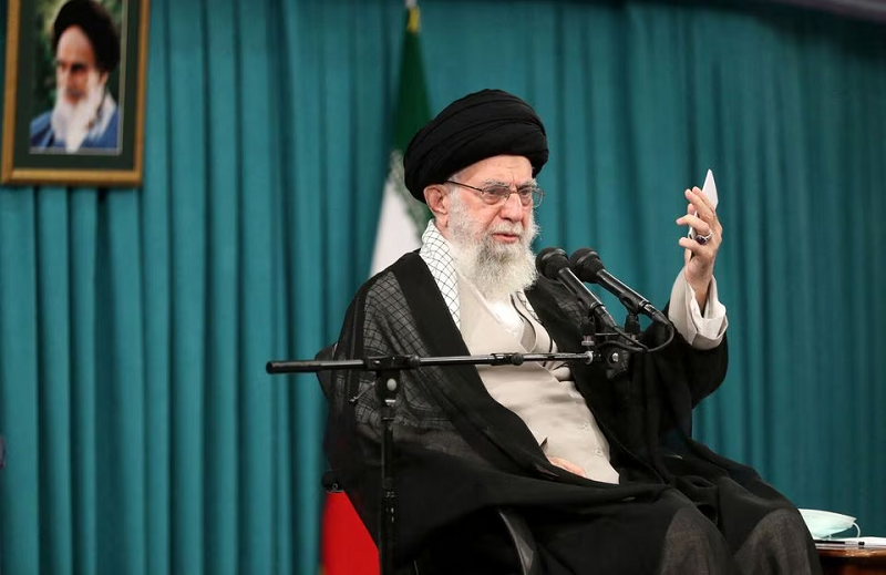 iran s supreme leader ayatollah ali khamenei in a meeting with commanders and members of the irgc in tehran iran august 17 2023 photo reuters