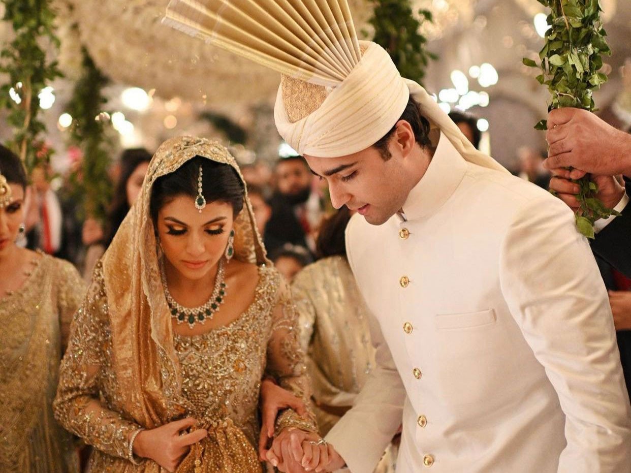 junaid safdar and ayesha saif khan at their wedding ceremony in islamabad on dec 14 photo fatima tariq photography