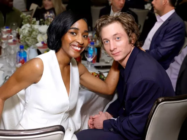 jeremy allen white and ayo edebiri courtesy stefanie keenan getty images for fiji water