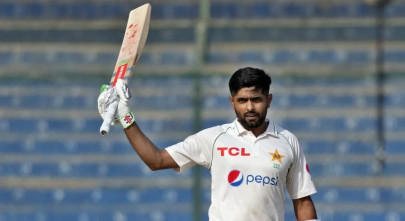 babar azam bags multiple records in first pakvnz test