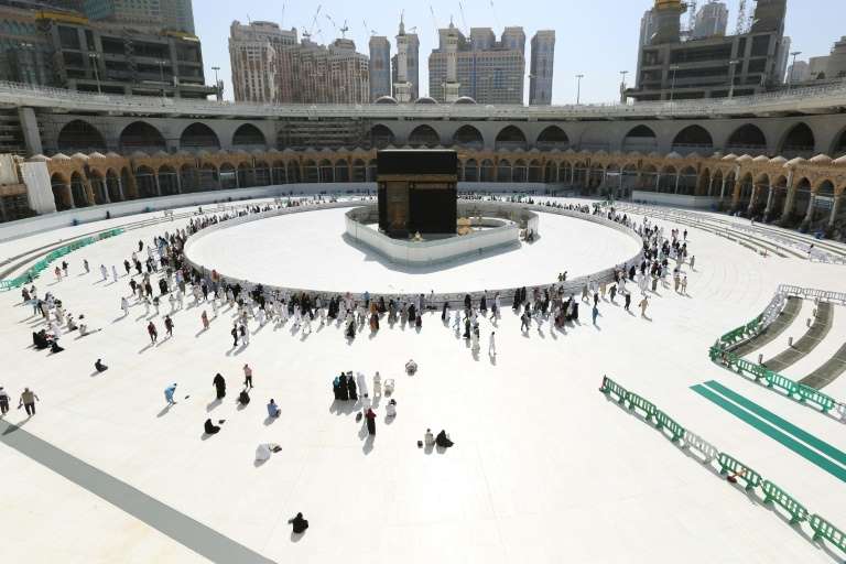 makkah s grand mosque earlier in october opened its doors to the first group of pilgrims performing umrah in first phase amid strict precautionary and preventive measures photo afp file