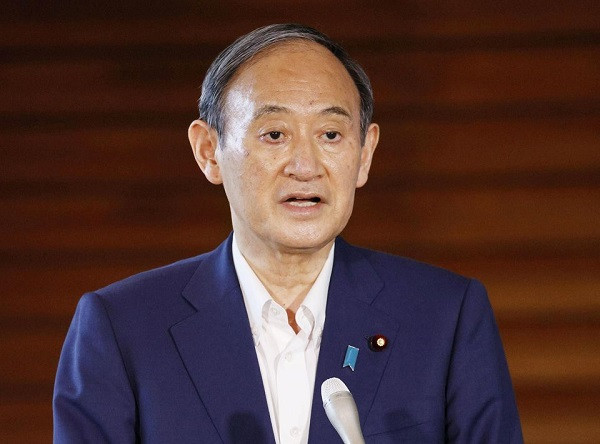 japan s prime minister yoshihide suga speaks to media after he annouced to pull out of a party leadership race at his official residence in tokyo japan september 3 2021 photo reuters