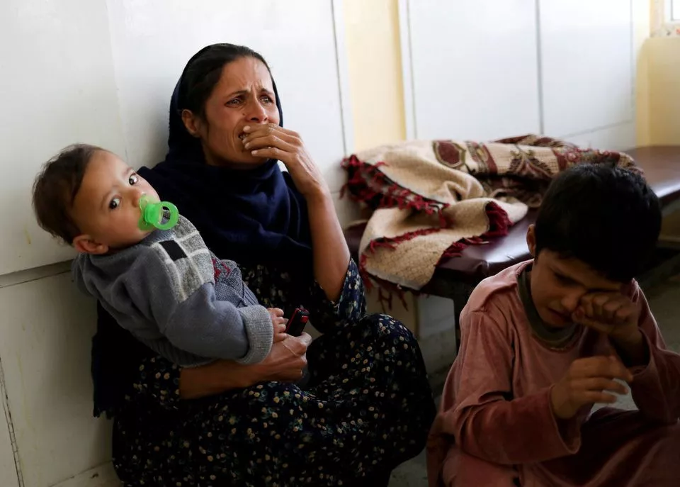 an afghan woman reacts at the indira gandhi children s hospital after explosions at a military hospital in kabul afghanistan november 2 2021 indira gandhi children s hospital was not attacked reuters an afghan woman reacts at the indira gandhi children s hospital after explosions at a military hospital in kabul afghanistan november 2 2021 indira gandhi children s hospital was not attacked reuters
