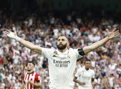 benzema strikes on real madrid farewell