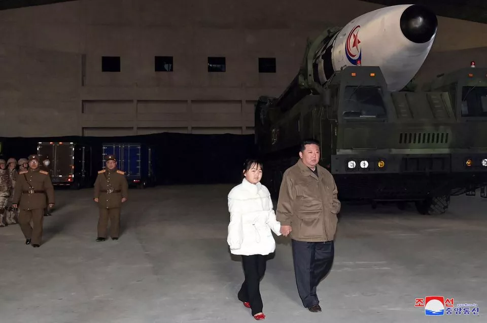 north korea s kim reveals daughter at ballistic missile test north korea s kim reveals daughter at ballistic missile test