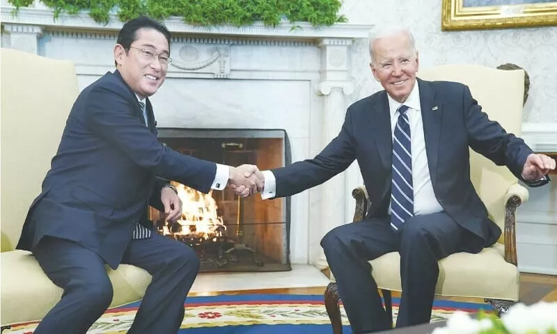 biden kishida held very productive talks on china export controls photo reuters biden kishida held very productive talks on china export controls photo reuters