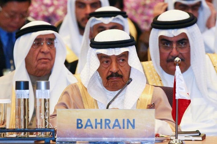 bahrain s prime minister prince khalifa bin salman al khalifa attends a meeting during the asia cooperation dialogue acd summit at the foreign ministry in bangkok thailand october 10 2016 photo reuters