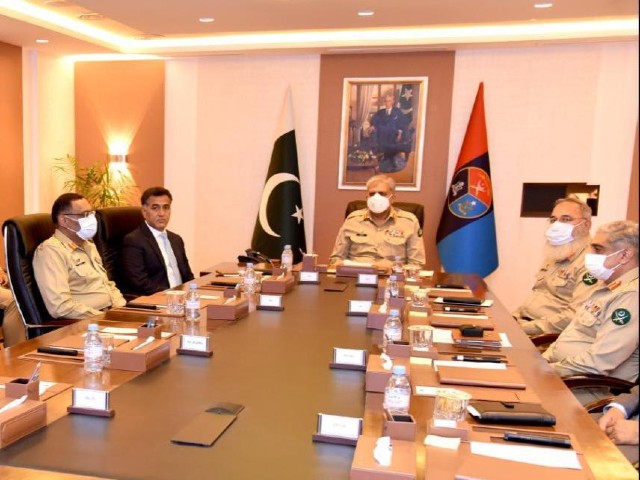 coas gen qamar visits isi headquarters photo ispr