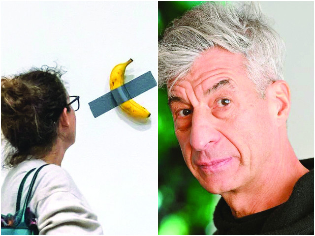 artist maurizio cattelan says the banana is a reflection of what we value photo file