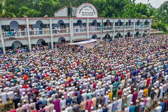 jamaat e islami leader buried after violent protests in bangladesh jamaat e islami leader buried after violent protests in bangladesh