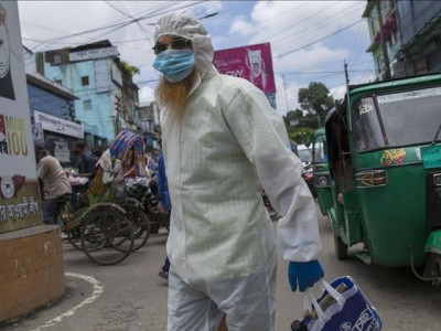 double whammy as virus flood hit bangladesh
