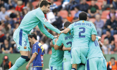 barca champions third time in a row