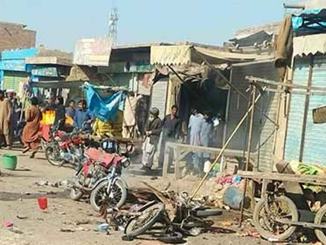 people gather at the site after a bomb blast in rakhni photo express people gather at the site after a bomb blast in rakhni photo express