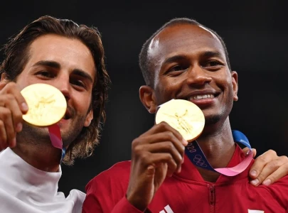 barshim tamberi love in takes another leap on podium