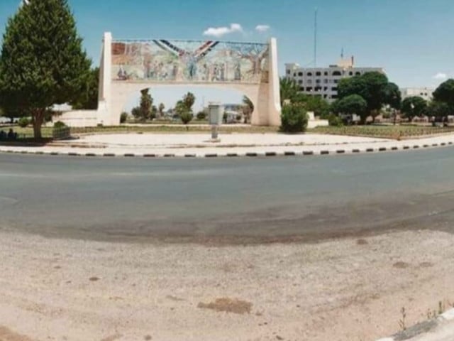 panorama roundabout in the city of daraa southern syria   photo north press