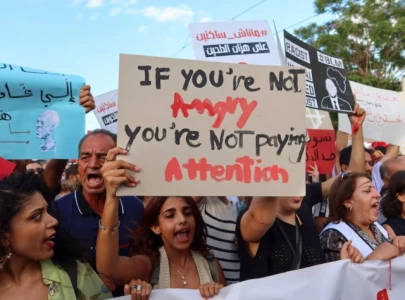thousands protest president saied ahead of election in tunisia