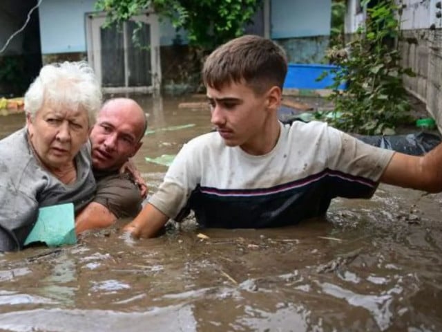 flooding has overwhelmed slobozia conachi in romania photo bbc