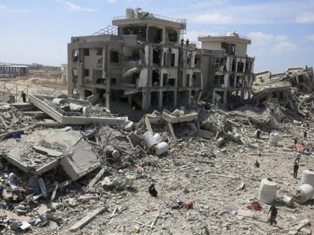 view of destruction after the withdrawal of the israeli army from the eastern part of deir al balah in central gaza city gaza on august 29 2024 photo anadolu agency