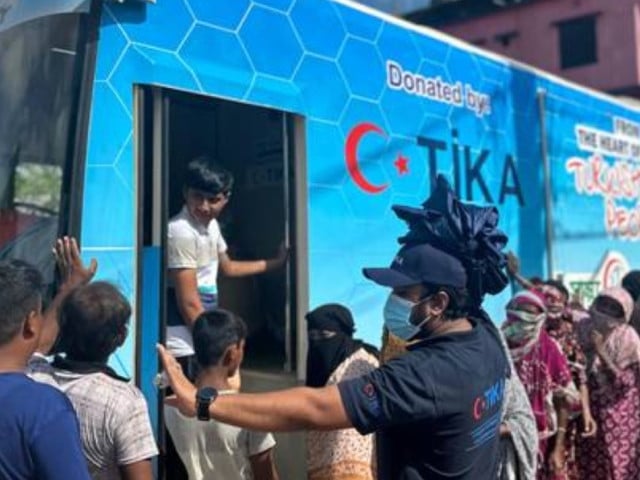 tika sent a mobile clinic expected to remain in the region for at least another month to address the risk of infectious diseases and post disaster trauma photo anadolu agency