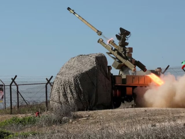 a missile is launched during a military exercise in an undisclosed location in the south of iran in this handout image obtained on january 19 2024 iranian army wana west asia news agency photo reuter