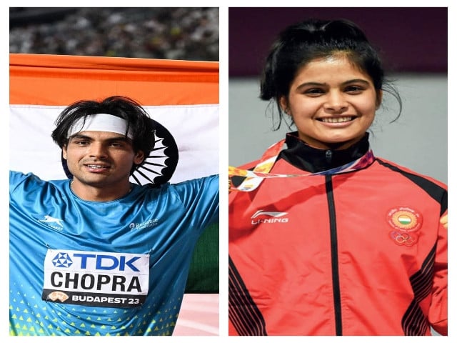 Marriage rumours swirl around Neeraj Chopra and Manu Bhaker post-Olympics | The Express Tribune