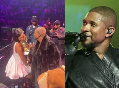 wnba star angel reese serenaded by usher during his los angeles concert