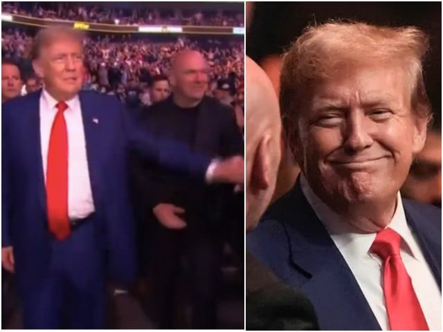 donald trump gets standing ovation at ufc 302 days after hush money trial