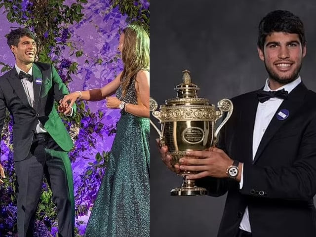 carlos alcaraz celebrates wimbledon victory and spain s euro win with dance at champions dinner